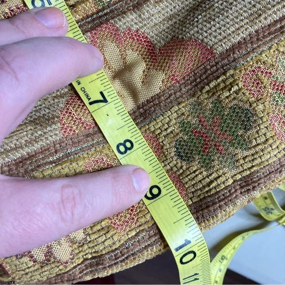 Vintage Fossil tapestry crossbody bag medium size 9.5” x 9.75” x 3” - Picture 13 of 14